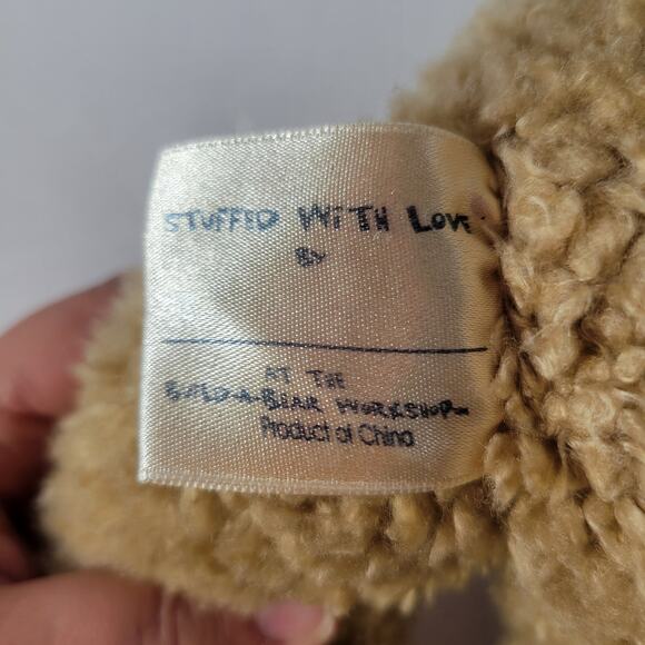 16" Bunny Rabbit Curly Tan Plush Retired 1997 Build-a-Bear Laughing Sounds - Picture 12 of 13